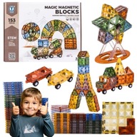 KLOCKI MAGNETYCZNE KONSTRUKCYJNE KREATYWNY ZESTAW DLA DZIECI CIUCHCIA