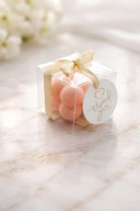 Podziękowania dla Gości–Sojowe Świeczki w boxie KOMUNIA BABY SHOWER ŚLUB