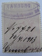 Niemcy Prusy - opłata stemplowa 5 Marek - 1913 r - revenue