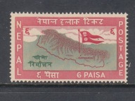 NEPAL **Mi 112 MAPA seria z 1959