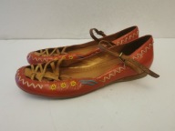 BALERINY BRONX BRAZIL SKÓRZANE roz 38 BOHO HIPPIE