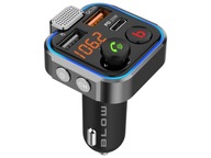 TRANSMITER BLUETOOTH 5.0 FM ŁADOWARKA USB PD 20W QC 3.0 BASS MOCNY MIKROFON