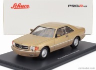 MERCEDES 560SEC (C126) Gold metallic 1989 1/43 SCHUCO 43U00098