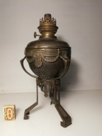 stara mosiężna lampa naftowa secesja brener 15'