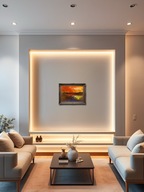 Ręcznie malowany obraz Din Simon oryginalny certyfikat