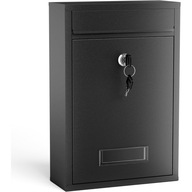 SKRZYNKA NA LISTY A4 ANTRACYT CZARNA ZEWNĘTRZNA DOM PŁOT ODPORNA SKUTECZNA