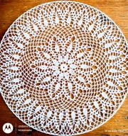 Serwetka .szydełk.na obręczy met.45 cm