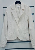 Biała bawełniana marynarka roz.M