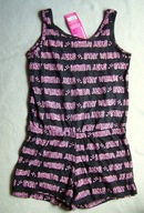 KOMBINEZON DZIEWCZĘCY PRINT BLACK COTTON 134 PEPCO