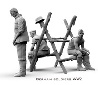 Żywica figurki niemieckich żołnierzy WWII 1/16