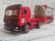 ~*~ ORYGINALNY HERPA..M-B SK '94..NACZEPA Z SWAP-KONTENEREM 25FT. HOYER ~*~