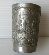 100-letni POLSKI Przedwojenny KUBECZEK : CZĘSTOCHOWA Jasna Góra PATRIOTYK