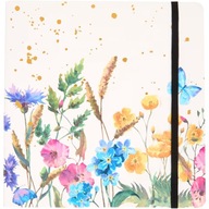 SZKICOWNIK z kopertą PAPIER AKWARELOWY 300 g/m2 KWIATY POLNE 21x21cm