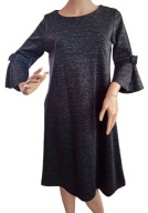 Sukienka na impreze, karnawał czarna błyszcząca r. L