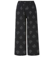 esmara Spodnie wide leg damskie szerokie czarne 38