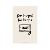 Plakat „For Keeps” – Retro Kaseta Magnetofonowa