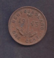 Kanada - Nowa Funlandia - 1 Cent 1943 rok