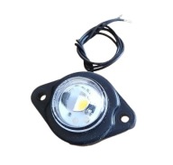 Lampa Obrysowa Pozycyjna Przednia Biała led diodowa 12-24V "oczko"