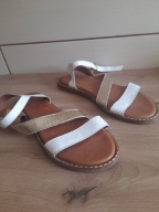 Sandały Venezia MRZ10903 R.40 Skóra Złote Lico