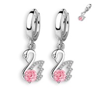 Kolczyki K04 wiszące krótkie cyrkonie pr. sr. 925