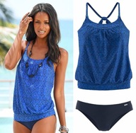 7130 VENICE BEACH granatowe MAJTKI DÓŁ TANKINI 46