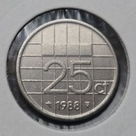 *HOLANDIA [0038]*25 centów 1988 Beatrycze (królowa Niderlandów)*25ct Nikiel