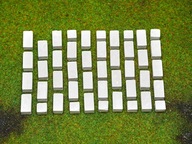 Cegiełki gipsowe odlew mur prosty forma 01h