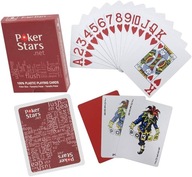 POKERSTARS KARTY PLASTIKOWE POKER STARS CZERWONE