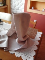 Czapko- szalik z polaru - beżowy !!!