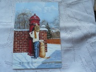 KARNET ŚWIĄTECZNA POCZTA AMUN RACIBÓRZ MALOWANY USTAMI