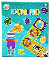 Domino Obrazkowe GRA Układanka ZWIERZAKI