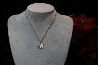 ŁAŃCUSZEK ZE STALI CHIRURGICZNEJ 316L POZŁACANY