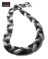 Elegancki MASYWNY naszyjnik WARKOCZ dwa kolory