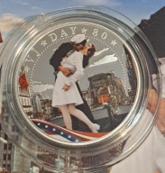 Wyspy Salomona 1/2 dolara 2025r Pocałunek na Times Square Edycja limitowana