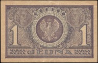 Polska 1 Marka 1919 IAT XF – rzadszy prefiks – marka polska