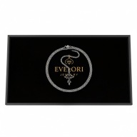 Mroczny Naszyjnik KRZYŻ Cyrkonie STAL Goth Punk Prezent