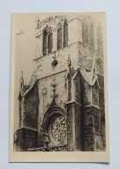 CIEKAWA STARA POCZTÓWKA FRANCJA BRETANIA KATEDRA PRZEDWOJENNA