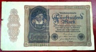 BANKNOT DO KOLEKCJI NIEMCY 5000 MAREK 1922