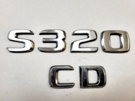 ZNACZEK EMBLEMAT NAPIS CYFRA LICZBA LITERA W140 W220 MERCEDES S320 CD
