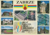 ZABRZE - 80 LAT MIASTA - HERB - DOM MUZYKI I TAŃCA - MULTIKINO - STADION
