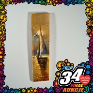 OBRAZ MALOWANY RĘCZNIE NA DESCE „ŻAGLÓWKA” | CKiBP