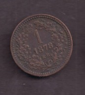 Węgry - 1 Krajczar 1878 rok