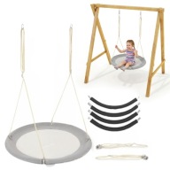 HUŚTAWKA OGRODOWA DLA DZIECI BOCIANIE GNIAZKO WISZĄCA 150KG REGULOWANA DUŻA