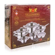 Komplet garnków VILLENBERG VB-1717 stal chirurgiczna