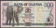 Uganda 500 shillings 1996 - słoń - stan bankowy UNC