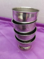 KIELISZEK NA JAJKO NA MIĘKKO PODSTAWKA POD JAJO Z DZIURĄ STAL INOX dom 4szt