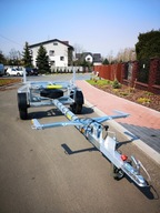 Przyczepa kłonica dłużyca lekka DMC 750kg z obrotnicą , podpora składana