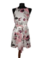 Fartuch damski sukienkowy bawełna jak sukienka kwiaty prezent Dzień Babci