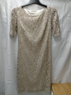 APANAGE Sukienka złota koronka roz 36-38 jak NOWA