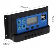 REGULATOR ŁADOWANIA KONTROLER SOLARNY 10A 12/24V